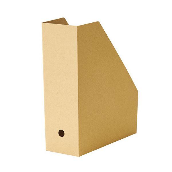 TANOSEEボックスファイル（ナチュラル） 軽量エコタイプ A4タテ 背幅100mm 1セット（50冊：5冊×10パック）の画像