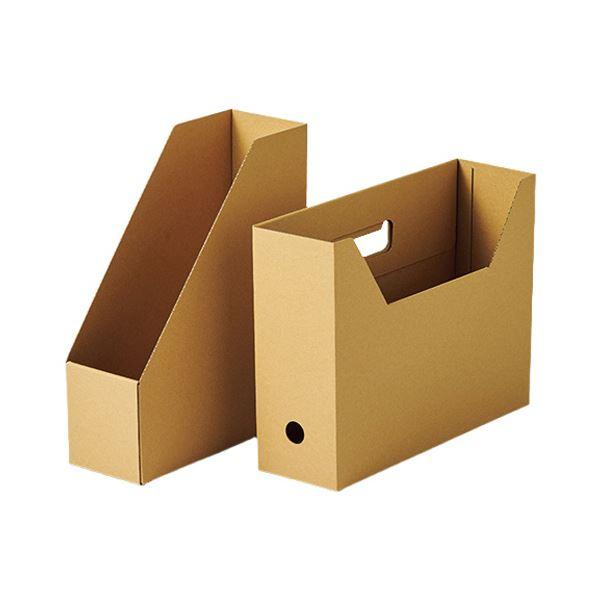TANOSEEボックスファイル（ナチュラル） 軽量エコタイプ A4タテ 背幅100mm 1セット（50冊：5冊×10パック）の画像