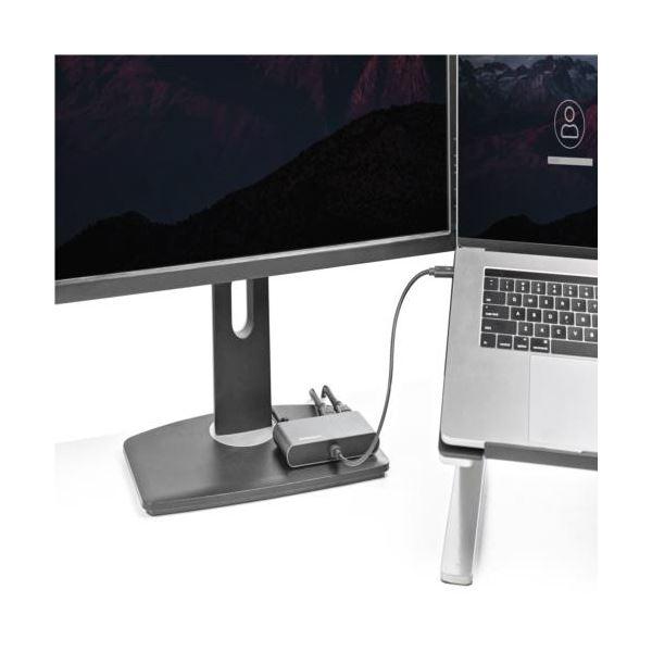 StarTech.com Thunderblot3 ハブ ブラック＆シルバー TB3DKM2HDL 1個_5