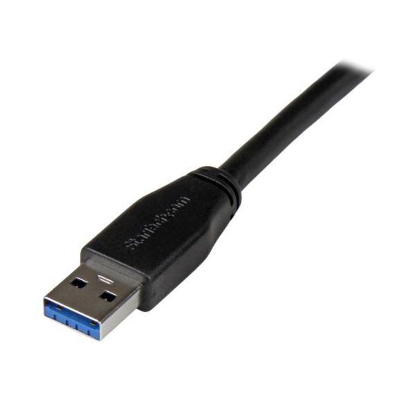 StarTech.com USB3.0アクティブリピーターケーブル 10m USB A（オス） - USB B（オス） ブラックUSB3SAB10M 1本_2