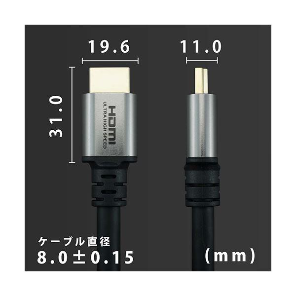 HORIC HDMIケーブル 9m シルバー ウルトラハイスピード準拠品 HDM90-010SV_4