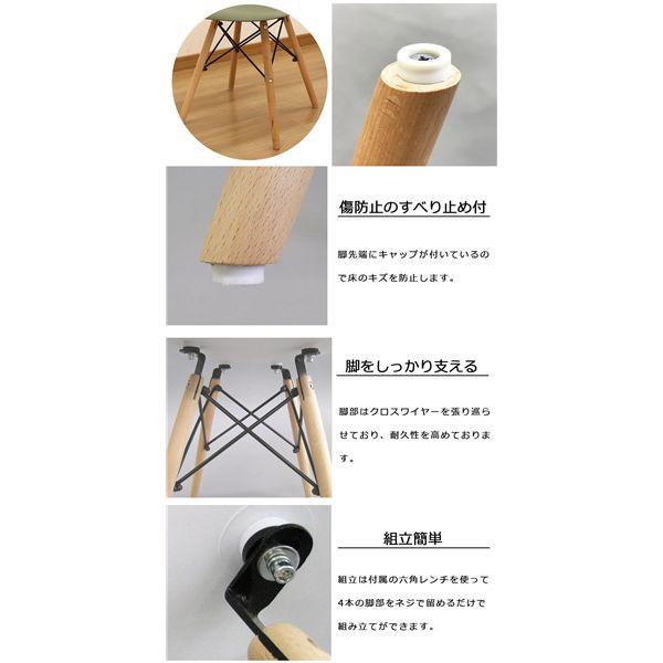 シェルチェア4脚セット レッド 組立品_3