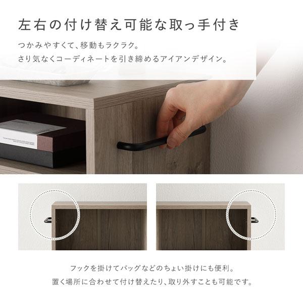 キャスター付き オープンラック 〔 約幅75×奥行39×高さ66.7cm ナチュラル 〕 収納 ラック 収納家具 組立品