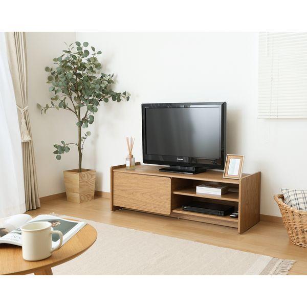 ヘーゼル TVボード 120幅 ミドルブラウン ヘーゼル TVボード 約120cm幅 ミドルブラウン 組立品 : Chiba Mart