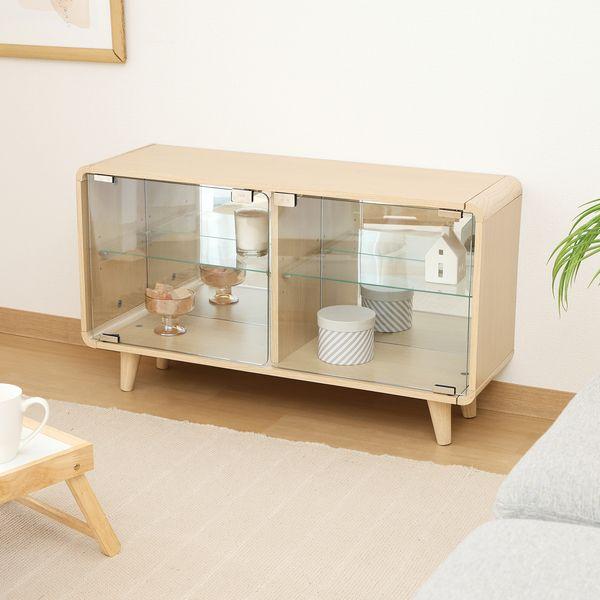 コレクションシェルフ クレール ワイド オークナチュラル 組立品_3