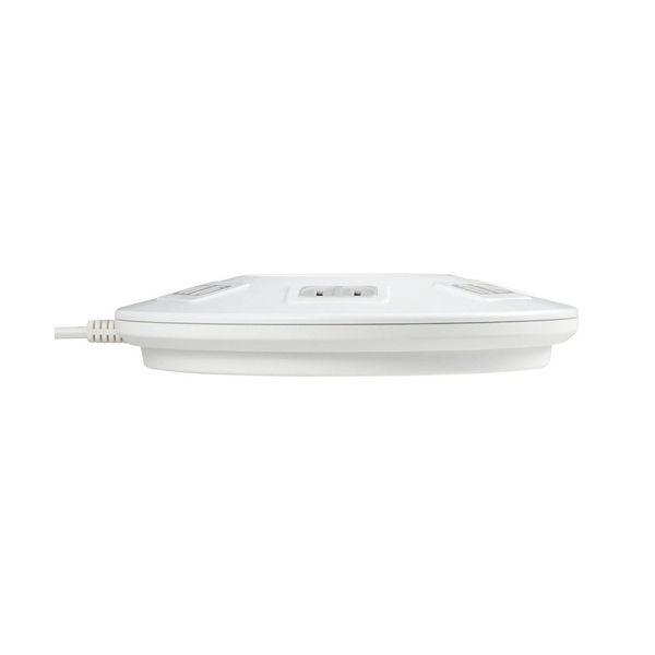 （まとめ） ELPA 耐雷丸形集中スイッチ付 USBタップ 6個口+3ポート 2m WLS-R6332BUA（W） 1個 〔×2セット〕_2