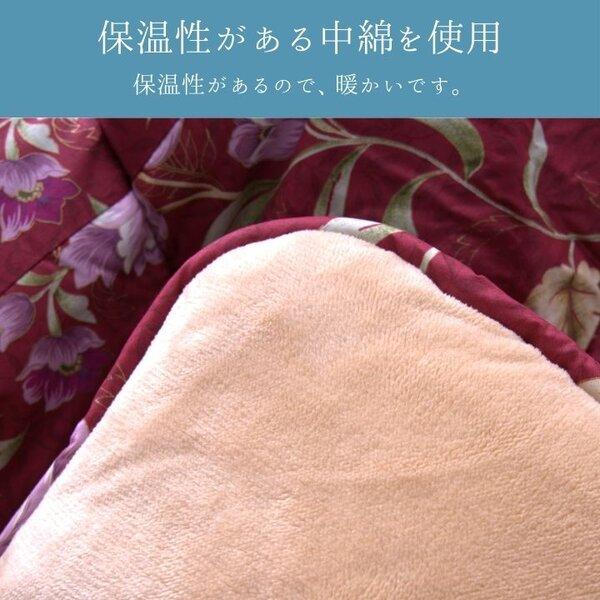 こたつ布団 厚掛 エクスタ RO ローズ 約205×285cmの画像