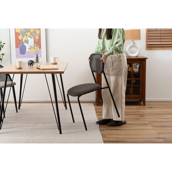 チェア 約W46×D48×H79×SH44.5cm ダークグレー 完成品 : Chiba Mart 