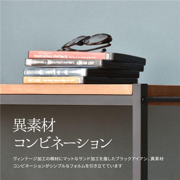 5段パイプラック 約幅90cm〔ブラウン〕 組立品の画像