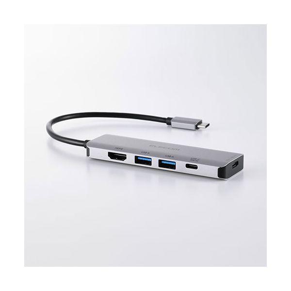 エレコム USB Type-C(TM)5in1ドッキングステーション (20W 出力対応) DST-051BPSV