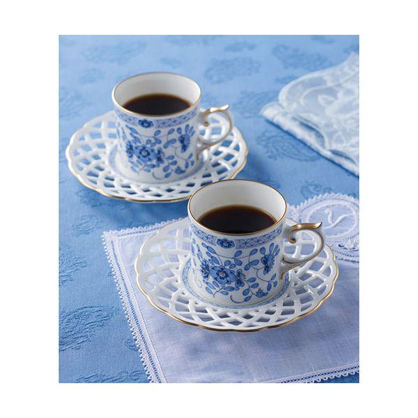 ナルミ ミラノ ペアコーヒーセット 〔カップ(約160ml)(約φ68×63mm)・ソーサー(約φ145×18mm)×各2〕 22606802の画像