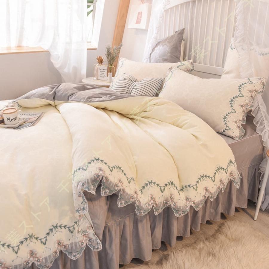 50 Off 姫系 かわいい 布団カバー フリル付き シングル 4点セット 掛け布団カバー ダブル 花柄 枕カバー 寝具カバー ベッドスカート ボックスシーツ 北欧 海外最新 Zoetalentsolutions Com