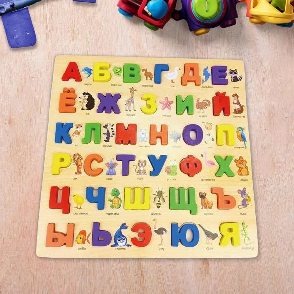 ロシア語のアルファベット ジグソーパズル 言葉 アクティビティ 就学前のおもちゃ 文字ボード 木製ペグパズル モンテッソーリ 就学前 クリスマスプレゼ｜chibi-maruya｜07