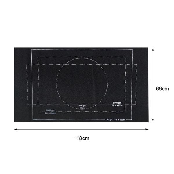 1500黒 ジグソーパズルカーペットを巻き上げる パズルマットロールベビーパズルマットパズルテーブル｜chibi-maruya｜07