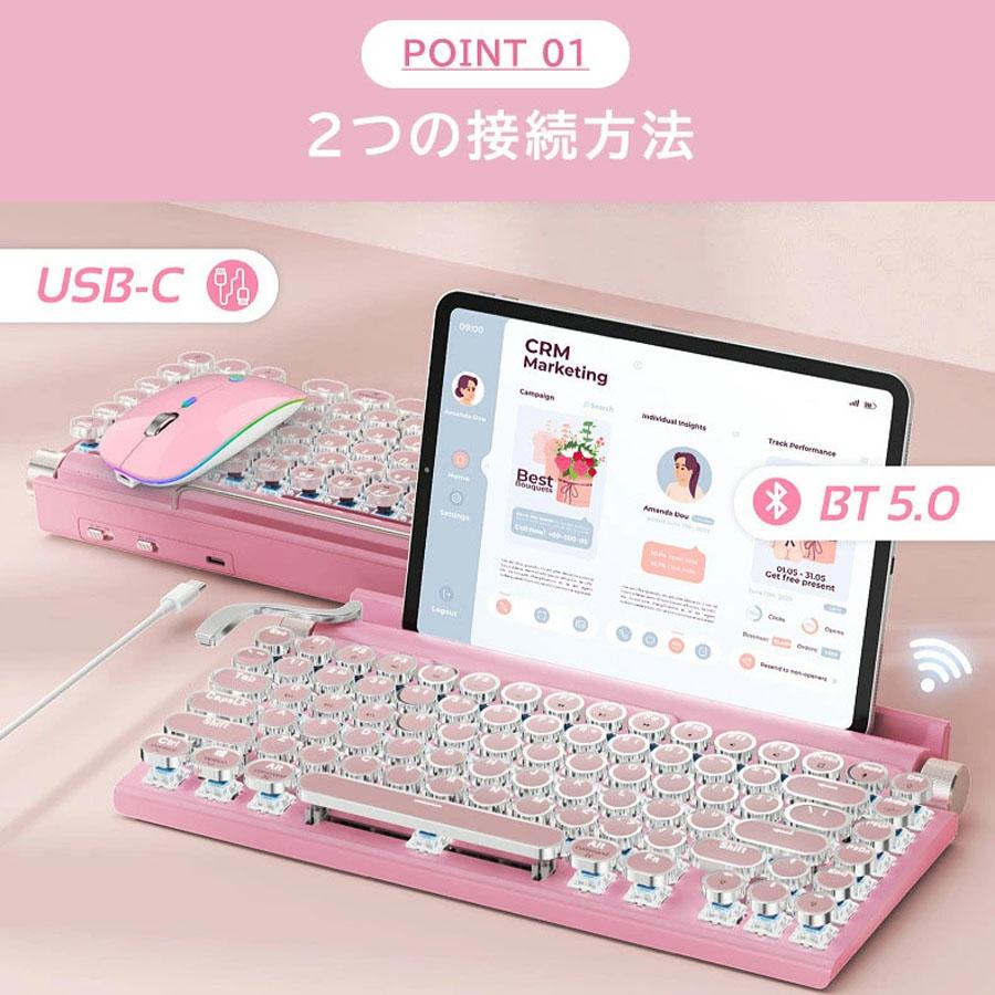 タイプライター キーボード bluetooth レトロ ipad 無線 mac 白 タイプライター キーボード bluetooth レトロ ipad 無線 mac 白