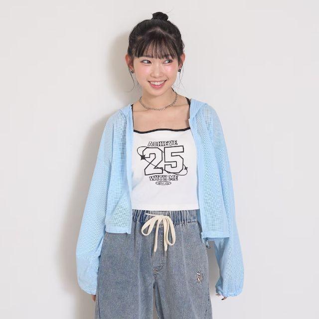 LOVETOXIC 2026春夏新作 LTXC/抗菌防臭 キャミ付メッシュパーカー No