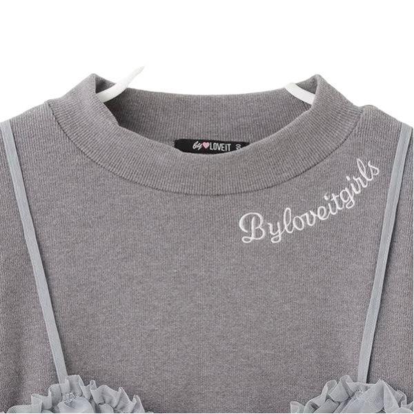 by LOVEiT 2024秋冬新作 キャミ付きロングTシャツセット No by LOVEiT 2024秋冬新作 キャミ付きロングTシャツセット No