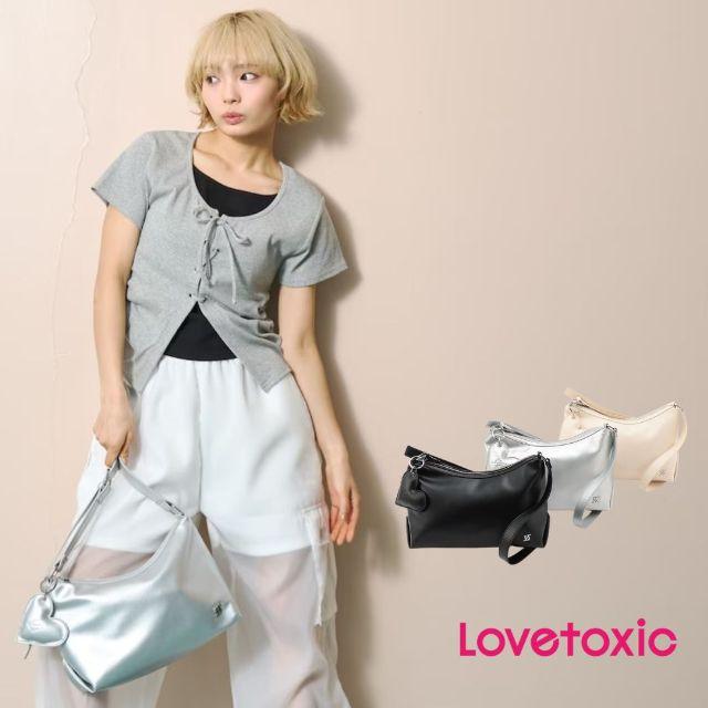 LOVETOXIC 2026春夏新作 LOVETOXICチャーム付き合皮ショルダー No
