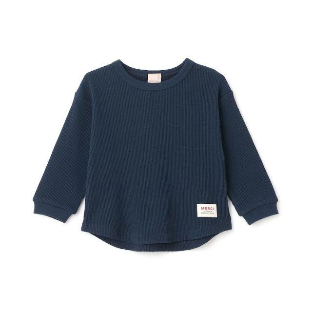 petit main 2026春夏新作 Petit プティプラ ワッフル長袖T No.9561216