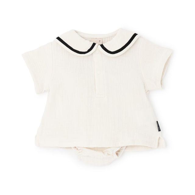 petit main 2026春夏新作 Petit ガーゼセーラーセットアップ No