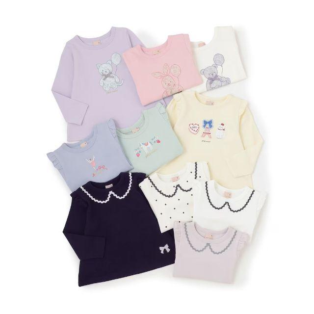 petit main 2026春夏新作 Petit プティプラ GIRL'S長袖Tシャツ No