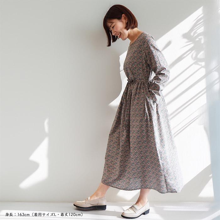 ほっこり長袖ワンピース ＜ダフォディルローズ＞ オータムブーケ