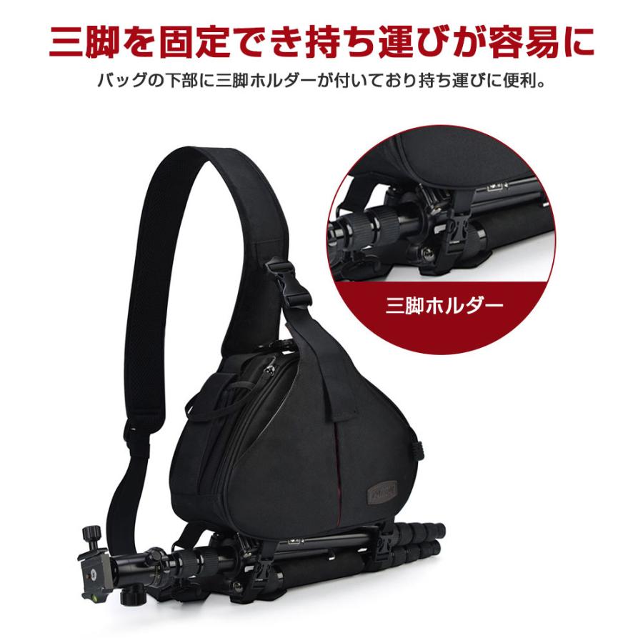 バッグカメラ 三角カメラバッグ 防水布採用一眼レフケース デジタル一眼レフカメラ用