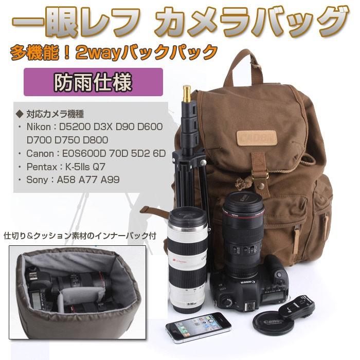 一眼レフカメラバッグ カメラリュック 2wayバックパック インナーバッグ付き 防雨仕様 アウトドア 旅行 通勤 Canon Pentax Chi Cmag F5 並行輸入品 R1603 02n Chic 通販 Yahoo ショッピング