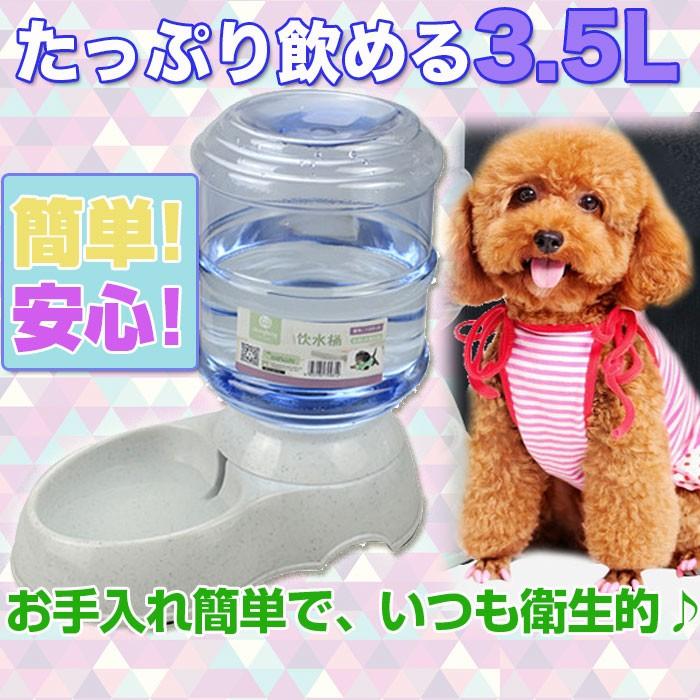 ペット用 自動給水機 3 5l 犬 猫 自動給水器 ペット食器 組み立て 台座付 お手入れ簡単 洗える 防滑 滑り止め お留守番安心 Chi Pet Fd01 R 03n Chic 通販 Yahoo ショッピング