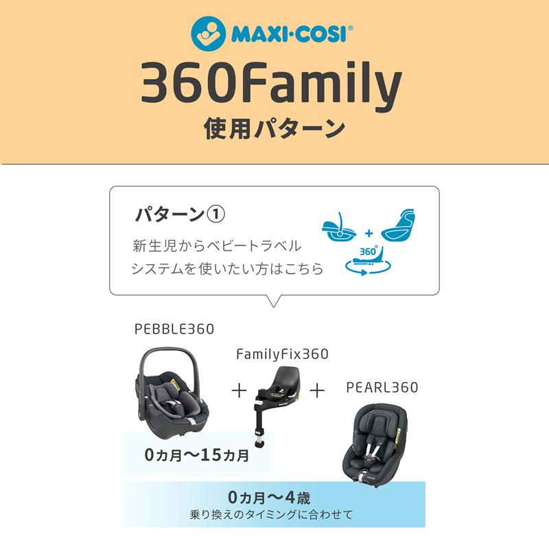 マキシコシ 360パール【R129適合】[チャイルドシート MaxiCosi PEARL360  0歳〜4歳頃 ]の画像