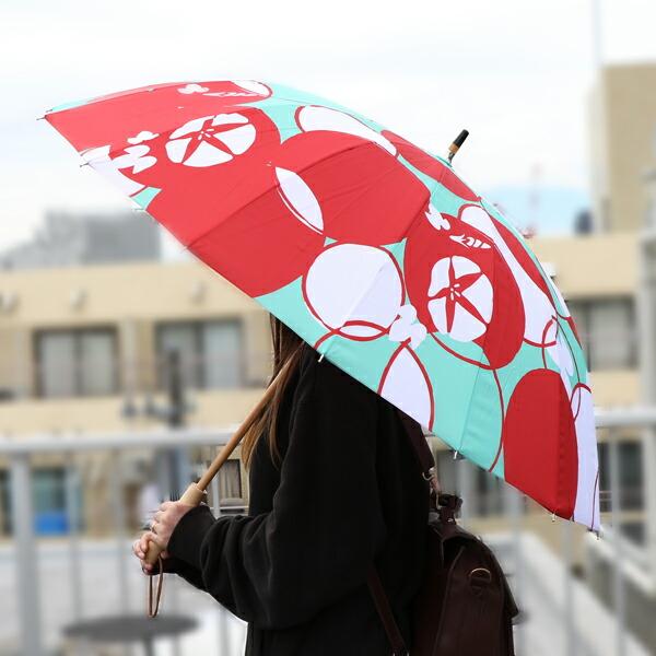 傘 晴雨兼用傘 16本骨 和柄 和柄傘 北斎グラフィック