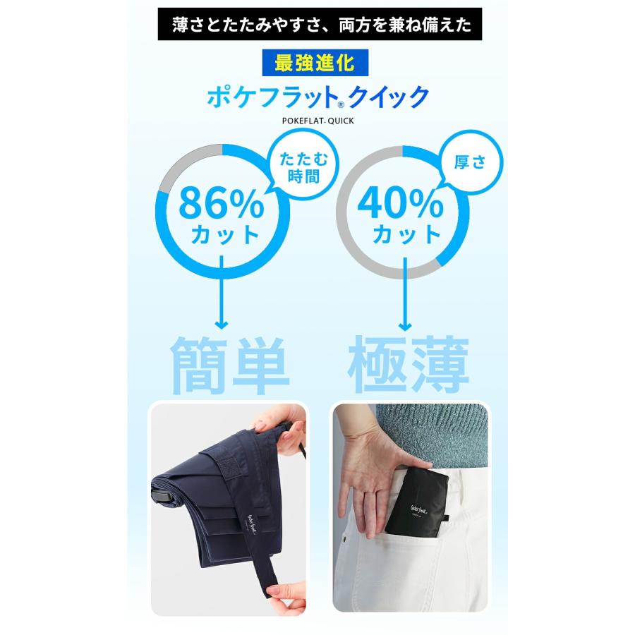Waterfront（ウォーターフロント） ポケフラットクイック 折りたたみ傘
