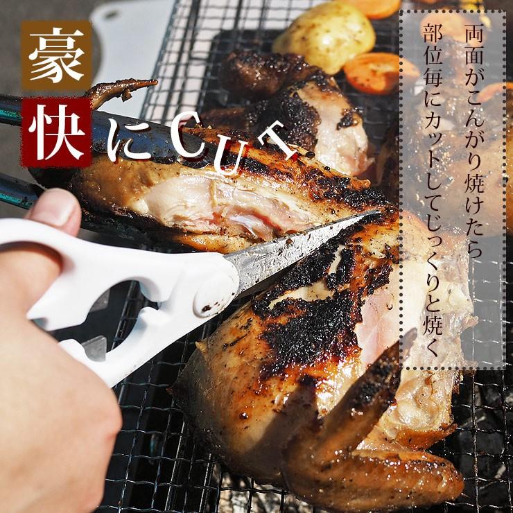 【 送料無料 】 バーベキュー BBQ 鶏の丸焼き スパッチコック 丸鶏 1羽 惣菜 テリヤキ グリル 生 肉 チルド アウトドア パーティー｜chickenmeister｜06