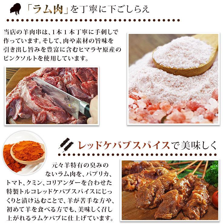 羊肉串 ラム トルコ レッドケバブ 5本 焼肉 焼鳥 焼き鳥 惣菜 おつまみ