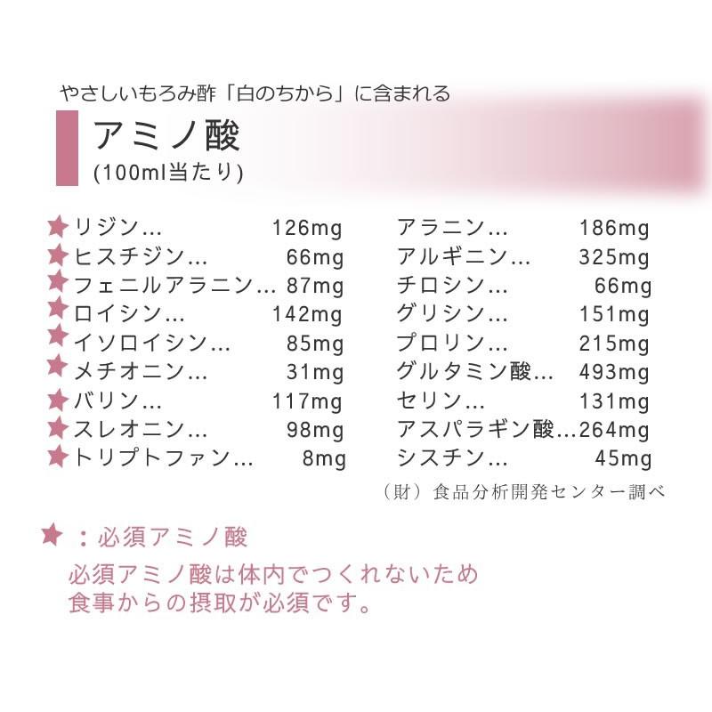 もろみ酢 ダイエット 酢 健康 習慣 アミノ酸 クエン酸 白のちから ちこり村 720ml  6本セット 送料無料_4