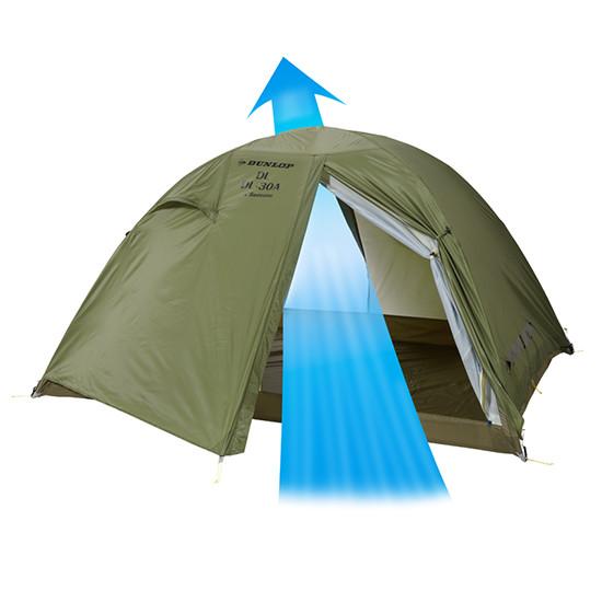 DUNLOP 2人用 テント 純正グランドシート付き ダンロップ DL-20A