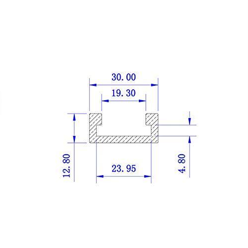 30mm幅 マイタートラック マイタースロット テーブルソー用 大工ツール 木工シュート DIY固定具 (800mm  白)｜chidorisyojistore｜02