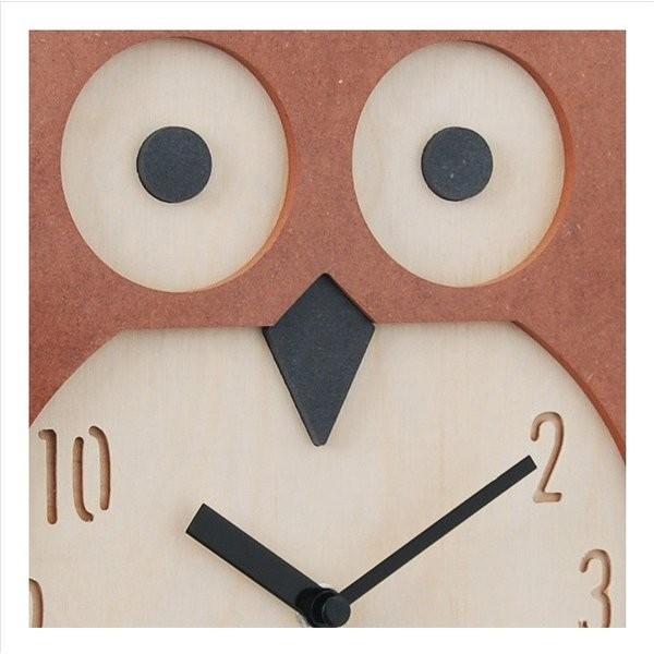 両面電波掛け時計フクロウ ハンドメード 木製両面壁掛け時計 おしゃれ 両面電波掛け時計フクロウ ハンドメード 木製両面壁掛け時計 おしゃれ