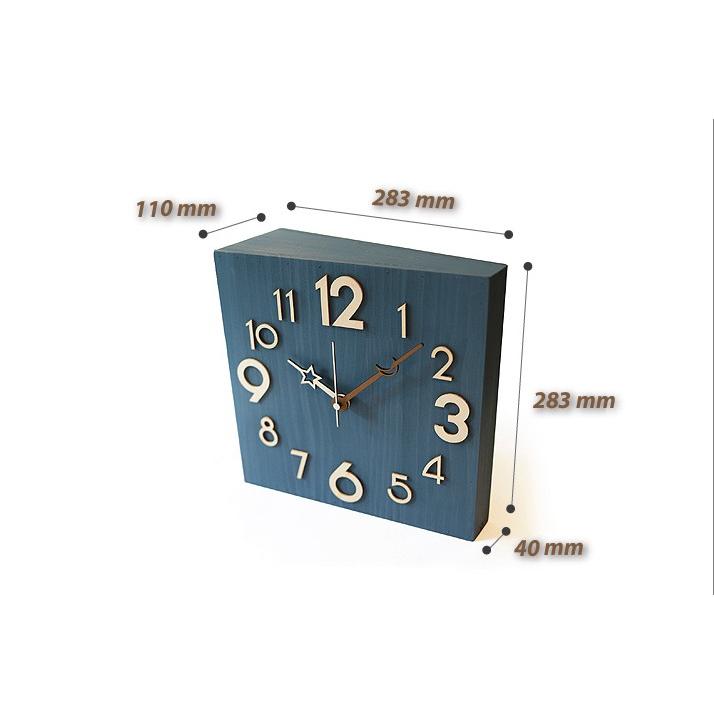 モフ 立体 無音 両面壁掛け時計 両面時計 おしゃれ インテリア