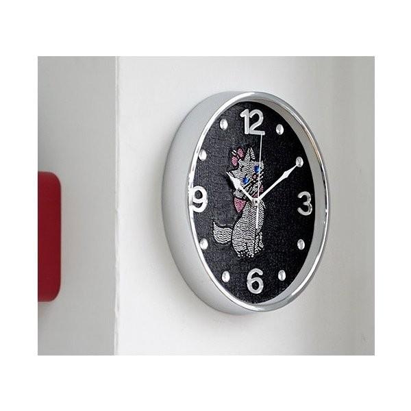 電波時計 猫 掛け時計C300 壁掛け時計 おしゃれ 掛時計 北欧 時計 インテリア 振り子時計 両面時計