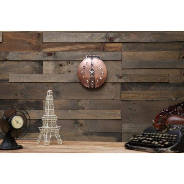 電波掛け時計テントウムシ掛け時計 bronze burnish（C）インテリア 電波掛け時計テントウムシ掛け時計 bronze burnish 壁掛け時計