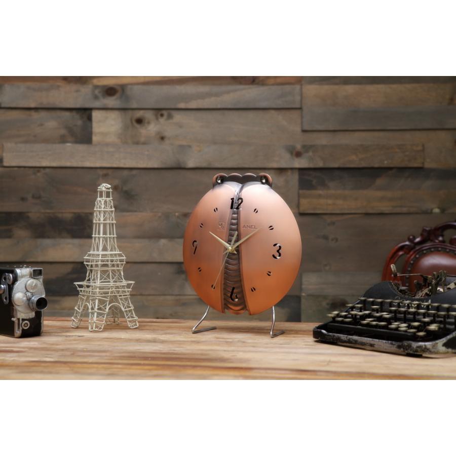 電波掛け時計テントウムシ掛け時計 bronze burnish（C）インテリア 電波掛け時計テントウムシ掛け時計 bronze burnish 壁掛け時計
