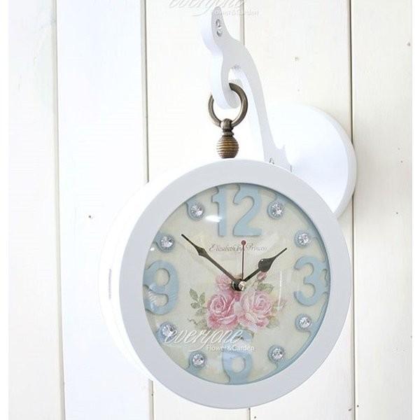 ウエディング(S) 両面壁掛け時計 おしゃれな 低騷音 インテリア 両面時計 ウエディング(S) 両面壁掛け時計 おしゃれな 低騷音