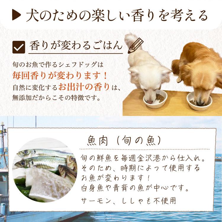 ドッグフード アレルギー 国産 日本産 無添加 グルテンフリー 総合栄養食 パピー 成犬 シニア 犬 餌 シェフドッグ 2.1kg×3袋｜chien-chien｜15