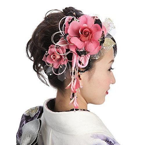 好評 花髪飾り かんざし ピンク 成人式 振袖 卒業式 袴 着物 和装 簪 髪型 チエゾー Com 通販 Yahoo ショッピング 高速配送 Limeshoeco Co Uk