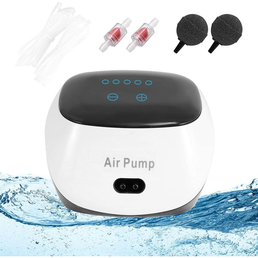 選ぶなら Hanchen エアーポンプ 超静音新型酸素ポンプ 吐出量2 3l 5ランク調整 水槽用 酸素供給 水槽曝気 吐出口2つ 低騒音ポンプ 逆流 水槽 Danieleckler Com