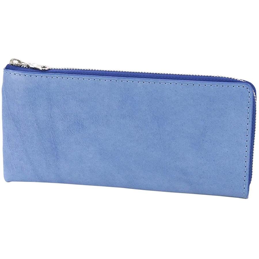 バギーポート 長財布 L字ファスナー式 メンズ 本革 藍染めレザー 長財布 Zys 091 シフォンストアの バギーポート Bp Zys 091 Bl シフォンストア メンズ ブルー