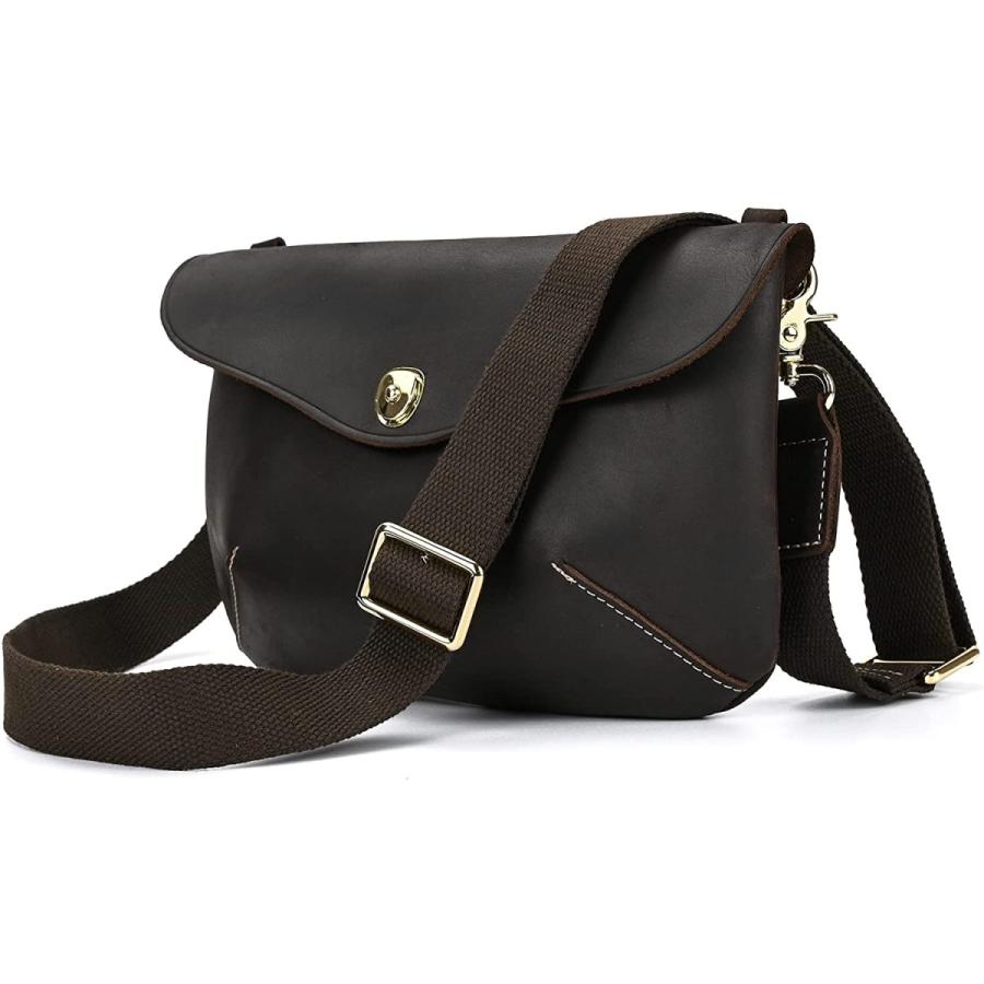 ショルダーバッグ メンズ 本革 男女兼用 メッセンジャーバッグ 多機能 斜めがけ セカンドバッグ フラップ 斜めがけバッグ アウトドア メンズ 多機能 シフォンストア 男女兼用 ダークブラウ 最新アイテム
