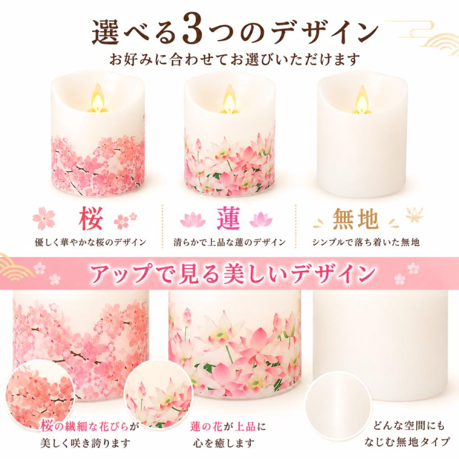 福正堂 LEDろうそく 電気 ロウソク 仏具 電池式 led キャンドル