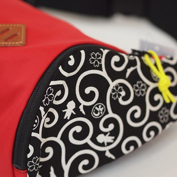 CHIGIRI ちぎり 唐草横型ウエストバック CC53-110K 和柄 桜 金襴